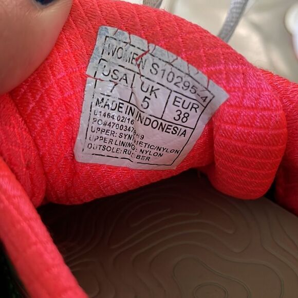 Saucony GUIDE 9 Green, Coral and White Running shoes - Picture 5 of 7